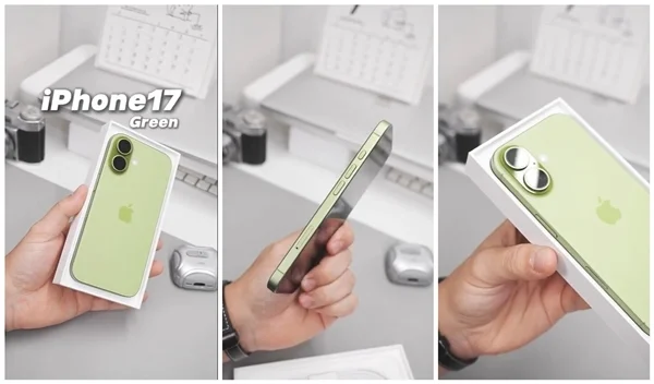 iPhone 17綠色機(jī)模開箱:清新配色 一眼種草 iPhone 17綠色機(jī)模開箱:清新配色 一眼種草