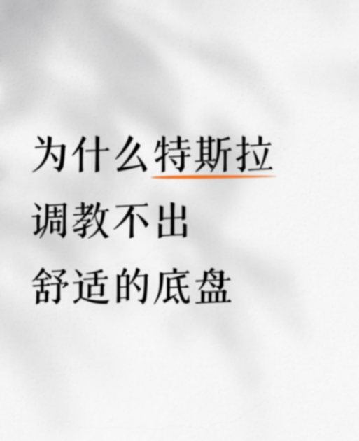 特斯拉底盤“舒適爭議”背后:不是調(diào)不好,而是選擇不同?