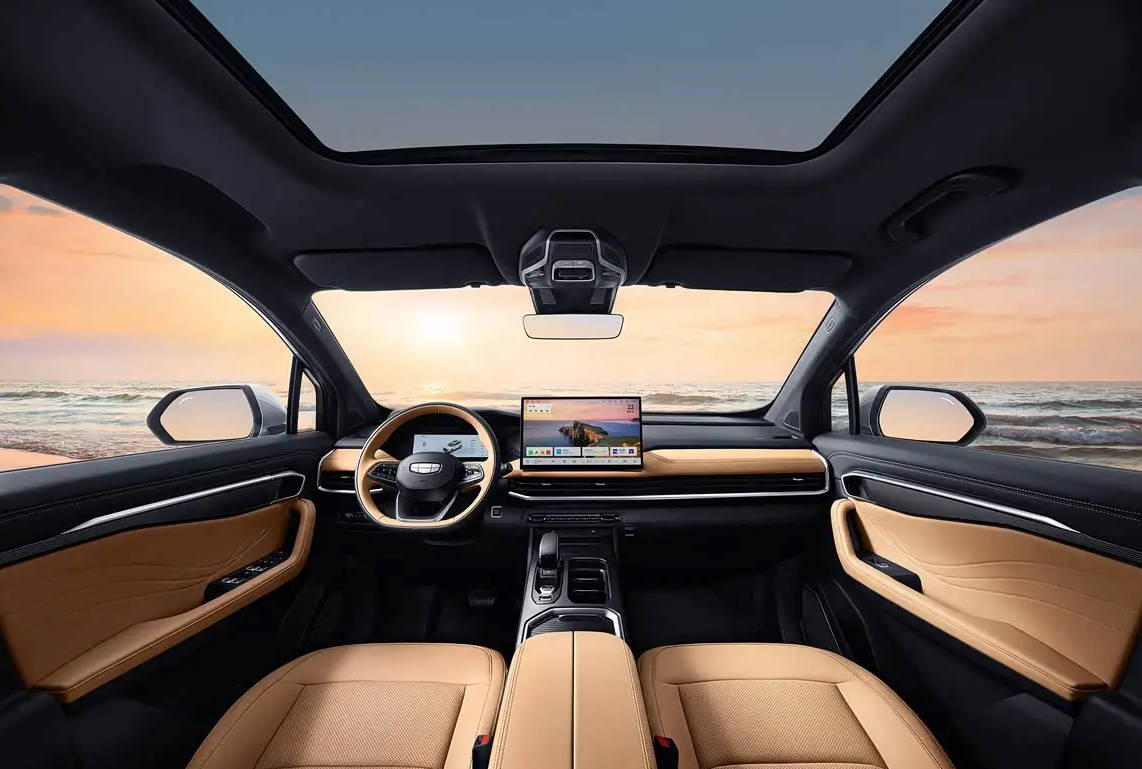 新款吉利豪越L官圖發布 定位中型SUV/多種座椅布局